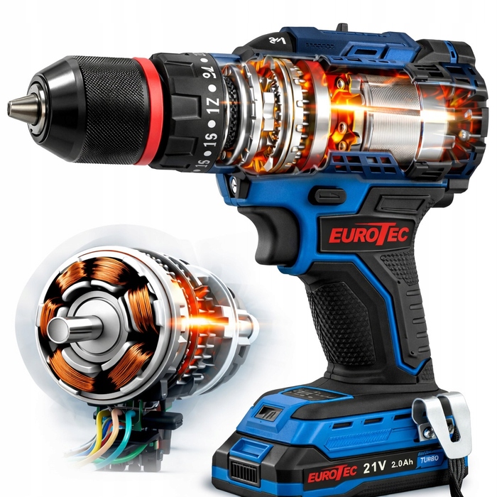 Акумуляторний шурупокрут Eurotec 21 V EUCDSU013