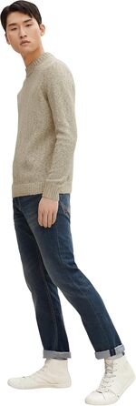 Джинси чоловічі Tom Tailor Marvin Straight 36W/32L, Mid Stone Wash - Оригінальний денім