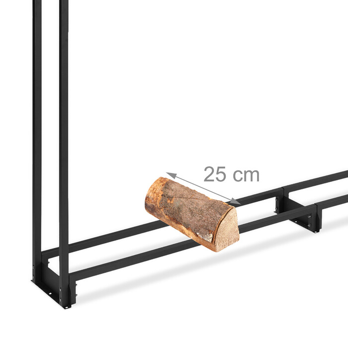 Relaxdays Firewood Rack with Cover