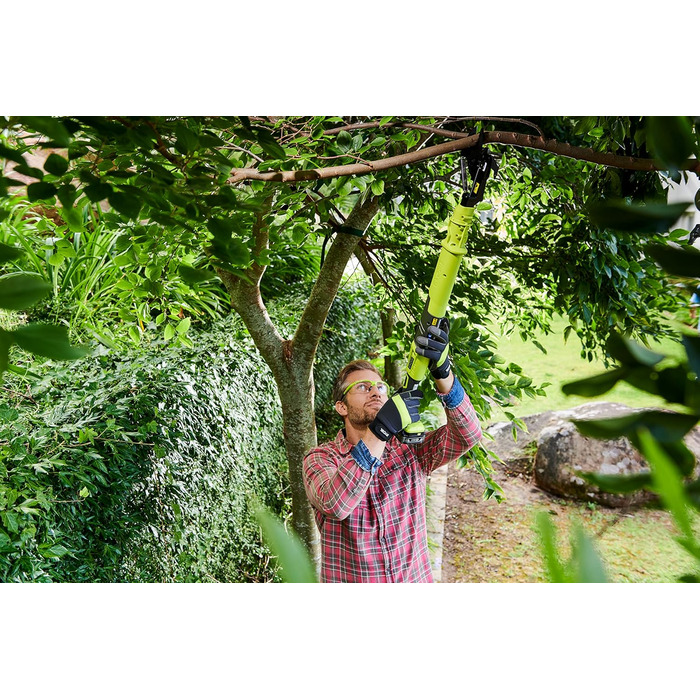 Акумуляторний сучкоріз RYOBI ONE+ 18V OLP1832BX, 80 см, діаметр різу 32 мм, байпас-лезо, 250 Нм, гачок для гілок, без акумулятора та зарядного пристрою