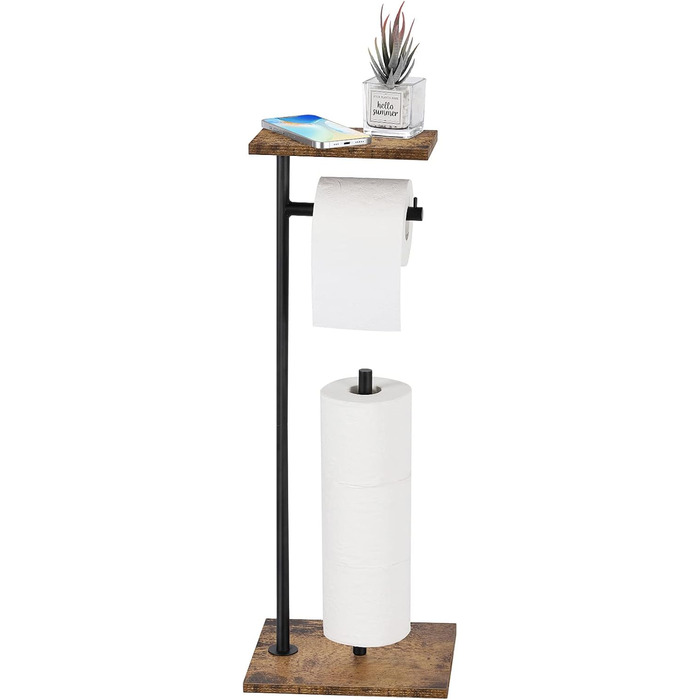 Підставка для туалетного паперу Smusei: дерев'яна, з місцем для запасних рулонів | Підставка для туалетного паперу для ванної кімнати