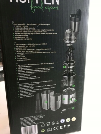 Вертикальна шнекова соковижималка Hoffen SJ-1109, 300 Вт