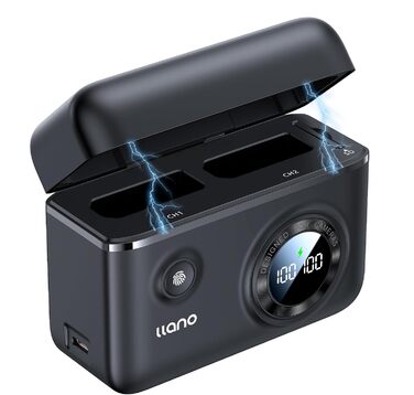 Зарядний пристрій EN-EL14 / EN-EL14a для Nikon (18W, 2 USB-C) з розумним дисплеєм, сумісний з Nikon D3200, D3500, D3100, D3300, D3400, D5600, D5100, D5200, D5300, D5500, DF, Coolpix P7000, P7100, P7700, P7800
