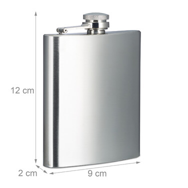 Relaxdays Stainless Steel Flask 200 ml