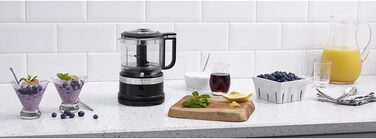 KitchenAid 5KFC3516EOB, Mini-Food-Processor, Great for Chopping, Preparing Dressings and Sauces, Onyx Black Single