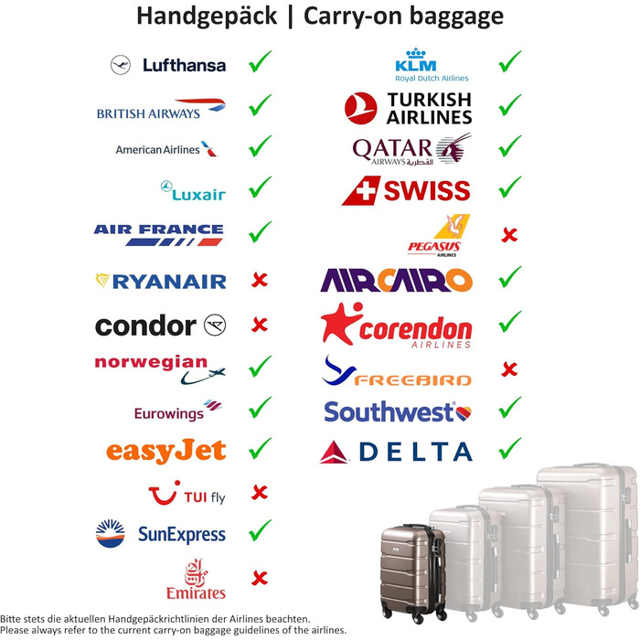 Набір валіз Zelsius 4 шт. чорного кольору | ABS, з кодовим замком, 4 колеса, внутрішній роздільник | Валізний набір 4 шт., Trolley, велика валіза, Luggage Set, ручна валіза чорна 4 шт.