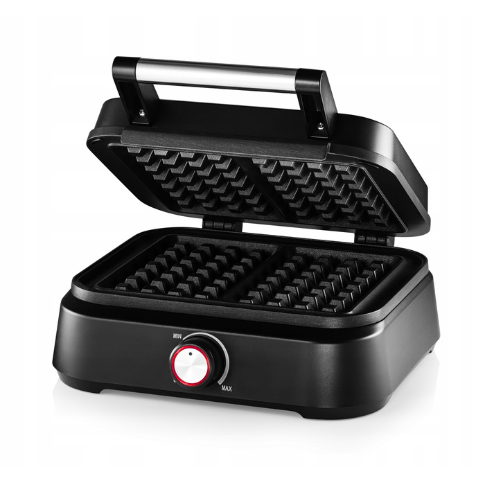 Вафельниця Mozano Smart 1500W, чорна (на 2 великі вафлі)