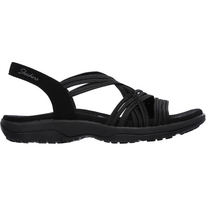 Скечерес Reggae Slim - жіночі спортивні сандалі Slip-ins, чорні, 41 EU, еластичні
