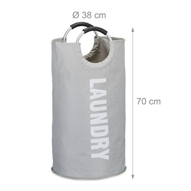 Relaxdays Foldable Laundry Basket with Handles