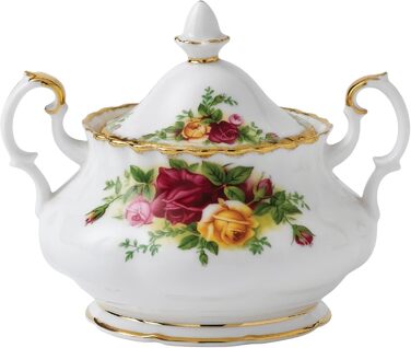 Royal Albert Old Country Roses Sugar Bowl with Lid, 325 ml, Multicolor