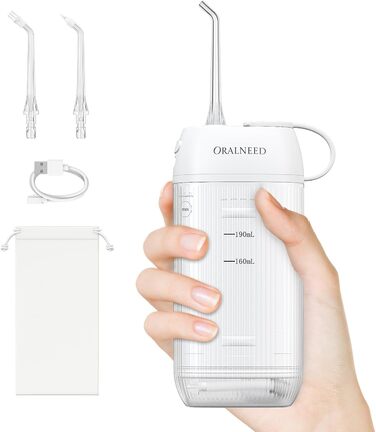 Портативний ірригатор Oralneed Mini Munddusche: 3 режими, IPX7, для дому та подорожей