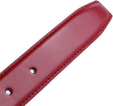 Жіночий шкіряний ремінь Biagiotti, червоний, 3 см, регульований, з подарунковою коробкою (110 см)