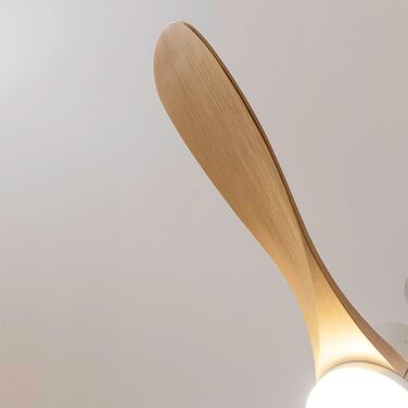 Стеляний вентилятор Cecotec EnergySilence Aero 5200 Black Design: 40 Вт, 52 дюйми, DC мотор, LED підсвічування, пульт керування (дерев'яне покриття, золотий колір)