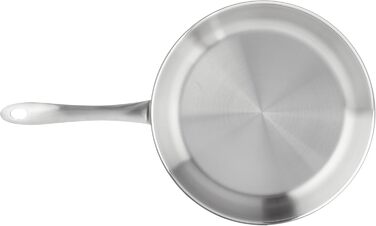 Fissler Frying Pan Set, 2-piece/Catania uncoated stainless steel frying pan (Ø 24 cm) & Cenit coated aluminum frying pan (Ø 28 cm) – Induction-compatible (28 cm)