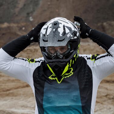 Мотокросові окуляри IMX RACING DUST з антифогом, захистом від подряпин, затемненим і прозорим візором, захистом носа, силіконовим ремінцем та тришаровим ущільнювачем