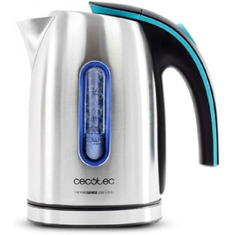 Електричний чайник Cecotec ThermoSense 1.2 л, бездротовий, з нержавіючої сталі, знімний фільтр від накипу