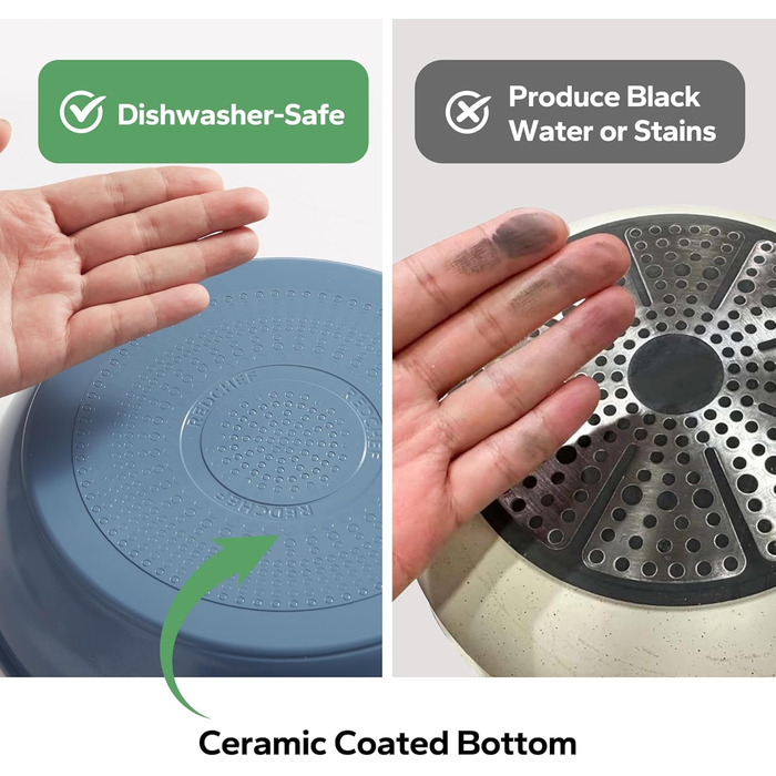 Набір посуду Redchef: 16 предметів, антипригарне покриття, кераміка, без PFOA/PTFE, для дому та кемпінгу