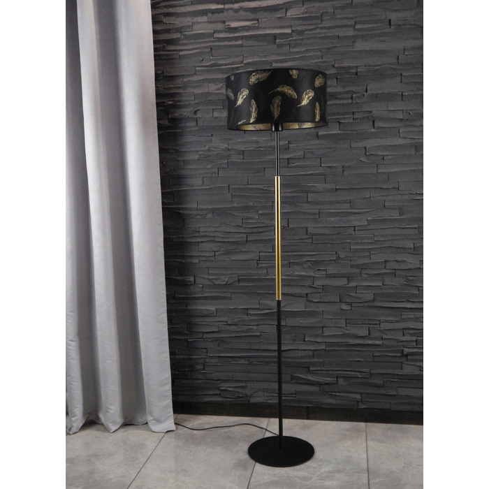 Підлогова лампа Adex E27 60 Вт, чорна, багатоколірна, жовта
