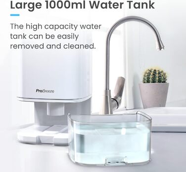 Електричний осушувач повітря Pro Breeze 1000 мл з таймером та нічним світлом - для ванної, спальні, шафи, підвалу - білий