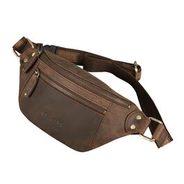 STILORD 'Orson' поясна сумка з натуральної шкіри - чоловіча/жіноча, на пояс, захист від крадіжки, водовідштовхувальна, колір: коричневий (Colorado)
