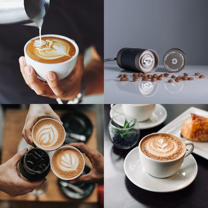 KINGrinder K0 Straight Grip Manual Coffee Grinder with 140 Adjustable Grind Settings for Aeropress, French Press, Drip, 25 g Capacity