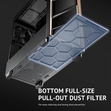 Корпус для ПК Antec Flux Midi Tower, чорний матовий, Gaming Case