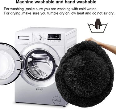 Кругле ліжко для котів та собак Nisrada, 70 см, рожеве, з антиковзною основою