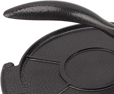 Пресс для тортилій з алюмінієвого сплаву, ручний, для приготування тако, патоконів, тортилій, роті, піци (20 см, чорний)