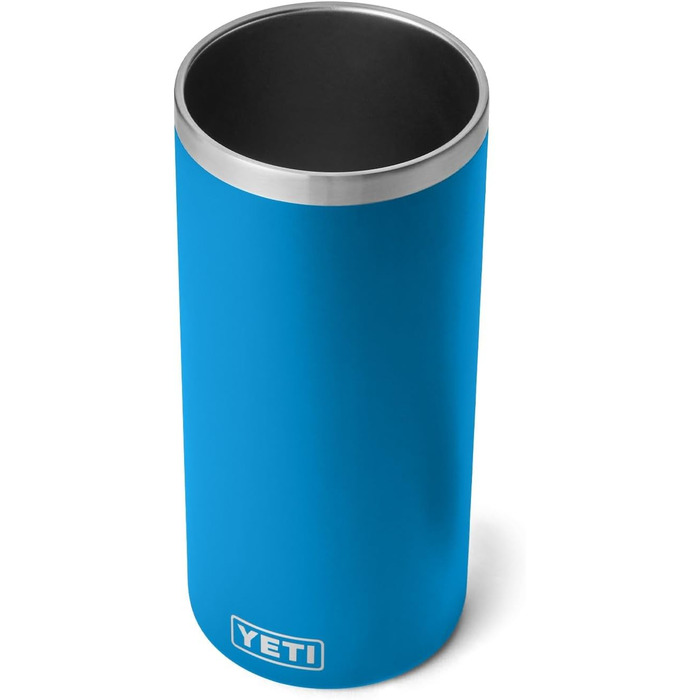 YETI Rambler Wine Chiller - Stainless Steel Insulated Wine Cooler (Big Wave Blue)