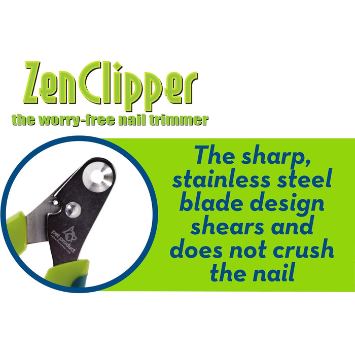 Кліпер для обрізання кігтів домашніх тварин Zen Clipper – безпечний та зручний, рожевий, 3.5 мм