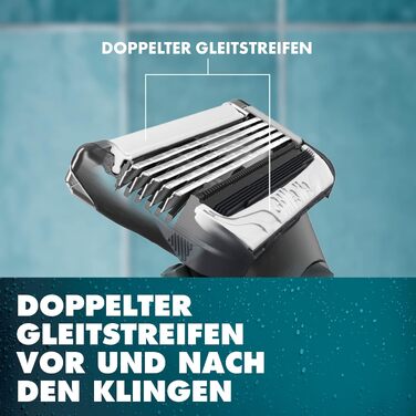 Змінні леза для бритви Gillette Body & Intimate, чорні, 6 шт. в упаковці