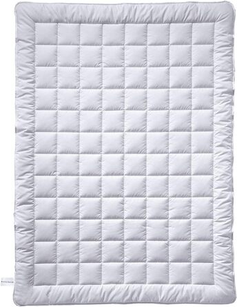 Літня ковдра billerbeck Simone Superlight – шовкова, охолоджуюча, 135x200 см, біла, 100% бавовна