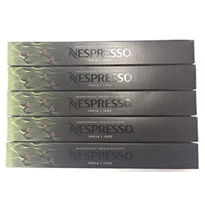Кава Nespresso Original India: суміш Арабіки та Робусти, темне обсмаження | 100 капсул | Сумісна з Nespresso Original