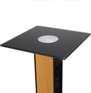 Ексклюзивні підставки для колонок BS03 в чорному глянці з декоративною вставкою (Rotbuche)