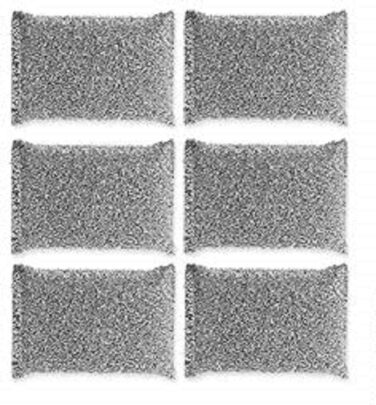 Scratch-resistant scrubbing sponges, cleaning sponge, dish sponge, kitchen sponge, versatile, robust, pack of 6