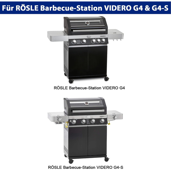 Захисний чохол для газового гриля Rösle VIDERO G4/G4-S, водонепроникний 600D Oxford, для барбекю-станції, аксесуари для гриля