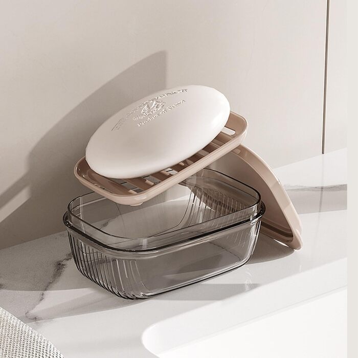 Миска для мила з водовідведенням, водонепроникна, знімна, для кемпінгу, подорожей, ванної кімнати