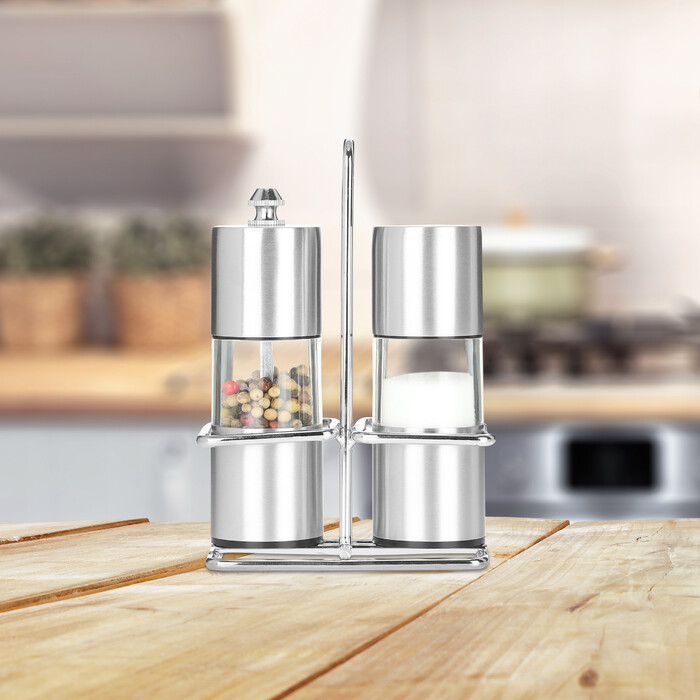 Relaxdays Spice Shaker & Spice Grinder 2-Piece Set
