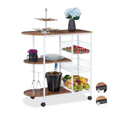 Relaxdays Industrial Serving Trolley
