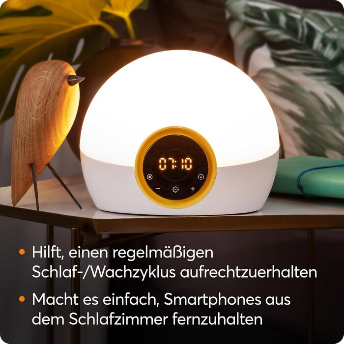 Lumie Bodyclock Rise 100 Alarm Clock with Sunrise and Sunset Simulation, White