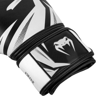 Боксерські рукавички Venum Challenger 3.0 (12 Oz, чорний/білий)