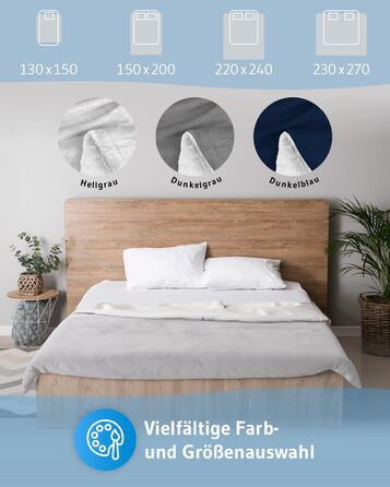 М'яка ковдра KAMI 150x200 см з кишенею для телефону та захистом від бруду - тепла плед для вітальні, дивану, ліжка (світло-сіра)