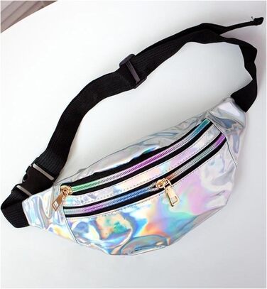 Металева поясна сумка AYNKH з трьома відділеннями, водонепроникна фанні-пак для відпочинку, спорту та подорожей (Unisex)