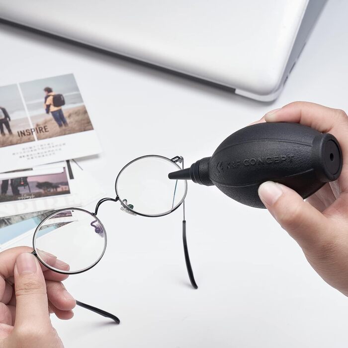 Набір для чищення оптики K&F Concept 15-в-1: лінзи, об'єктиви, сенсори. З рідиною для чищення, Lenspen, Blasebalg, мікрофіброю та серветками.