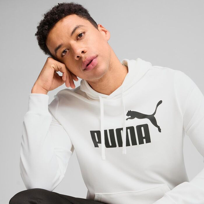 Чоловічий худі Puma ESS No. 1 Logo Hoodie Tr білого кольору, розмір L