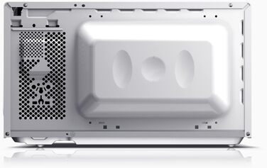 Мікрохвильова піч SHARP R200BKW Solo, 20 л, 800 Вт, 5 режимів, таймер, функція розморожування за вагою, енергозберігаючий режим, скляний піднос 25,5 см