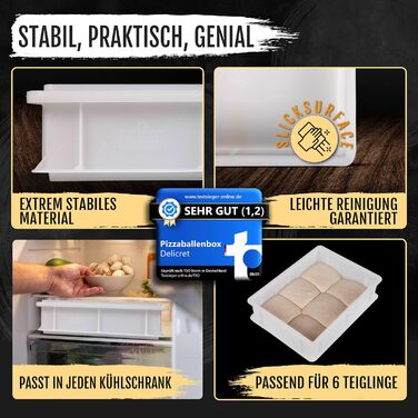 DELICRET - Premium Culinary Pizza Starter Kit | First-class pizza ingredients for unforgettable enjoyment | Pizza ball box