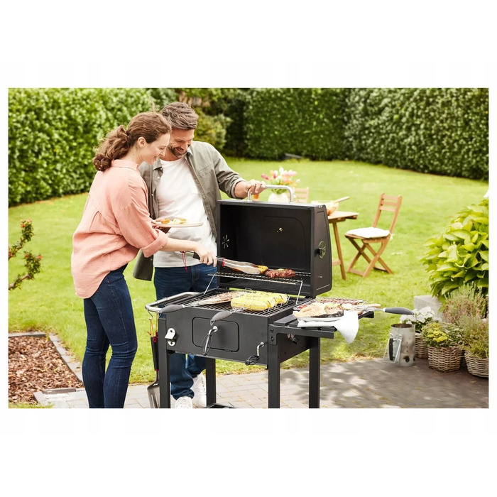 Садовий вугільний гриль на колесах XXL Grill Meister