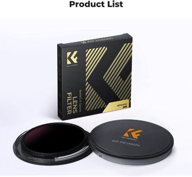 Фільтр ND K&F CONCEPT Nano-X Serie 95mm ND100000 - 16.6 ступенів затемнення