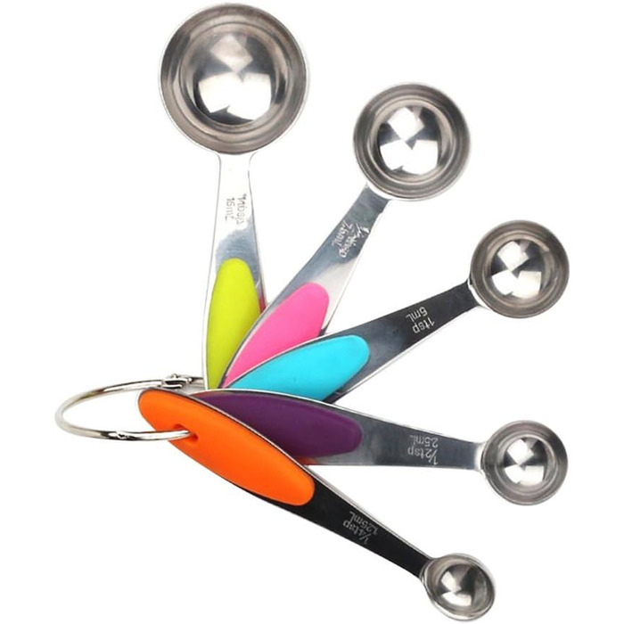10-Piece Stainless Steel Measuring Cup and Spoon Set for Baking, Cooking, Kitchen Helper